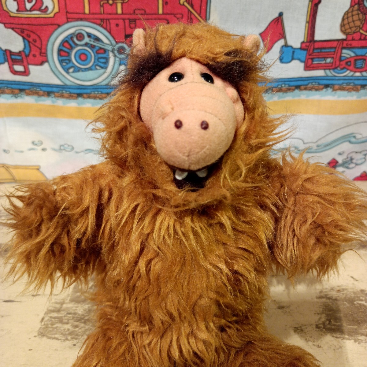 ALF ぬいぐるみ パペット 80s ALF アルフ ハンドパペット vintage ビンテージ USA アメトイ