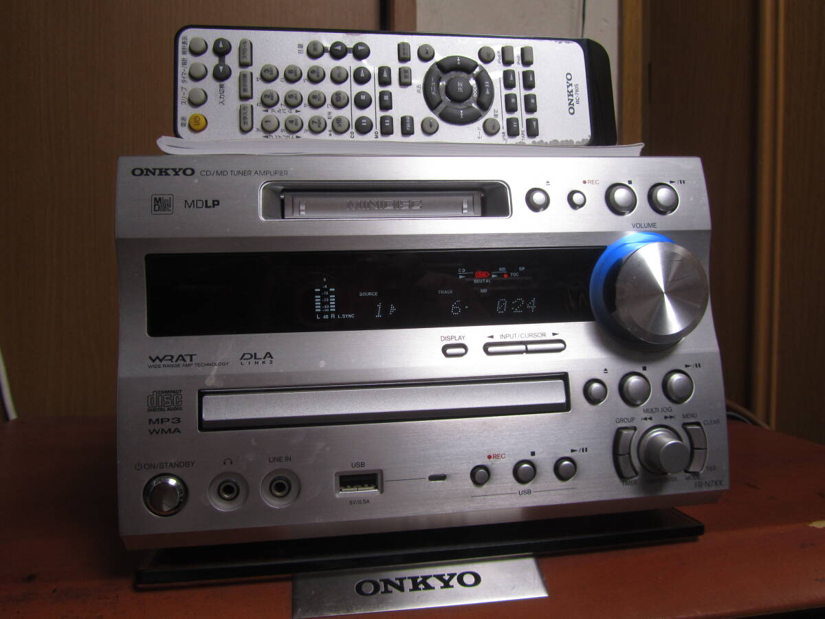 ONKYO ミニコンポ コンポ MD CD - オンキョー リモコン FR-N7XX 