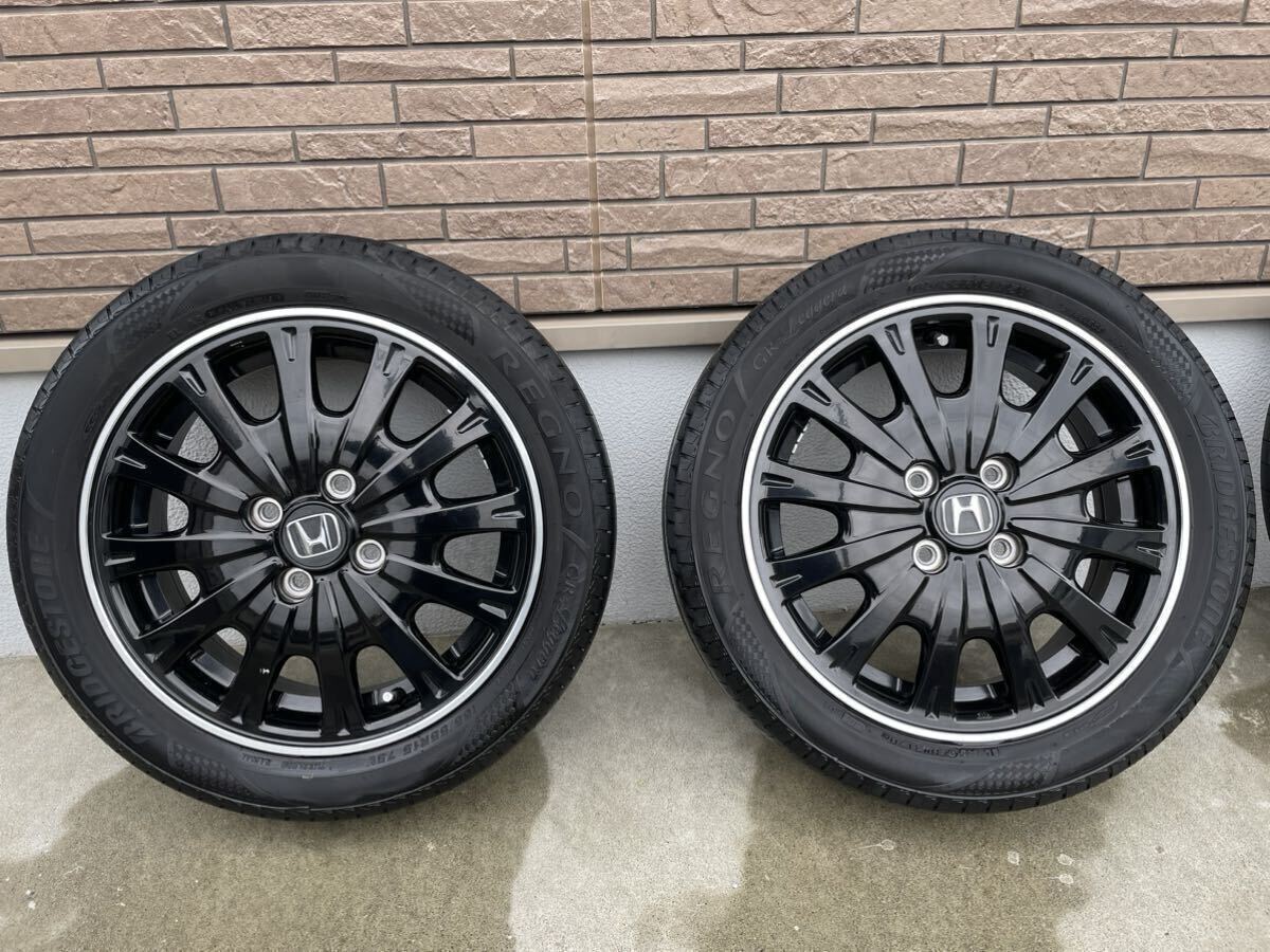 【送料無料165/55R15】ホンダ純正 N-BOXカスタム純正 ブリヂストン　高級タイヤ　レグノ　夏タイヤセット 15×4.5J 100/4H 15インチ_3