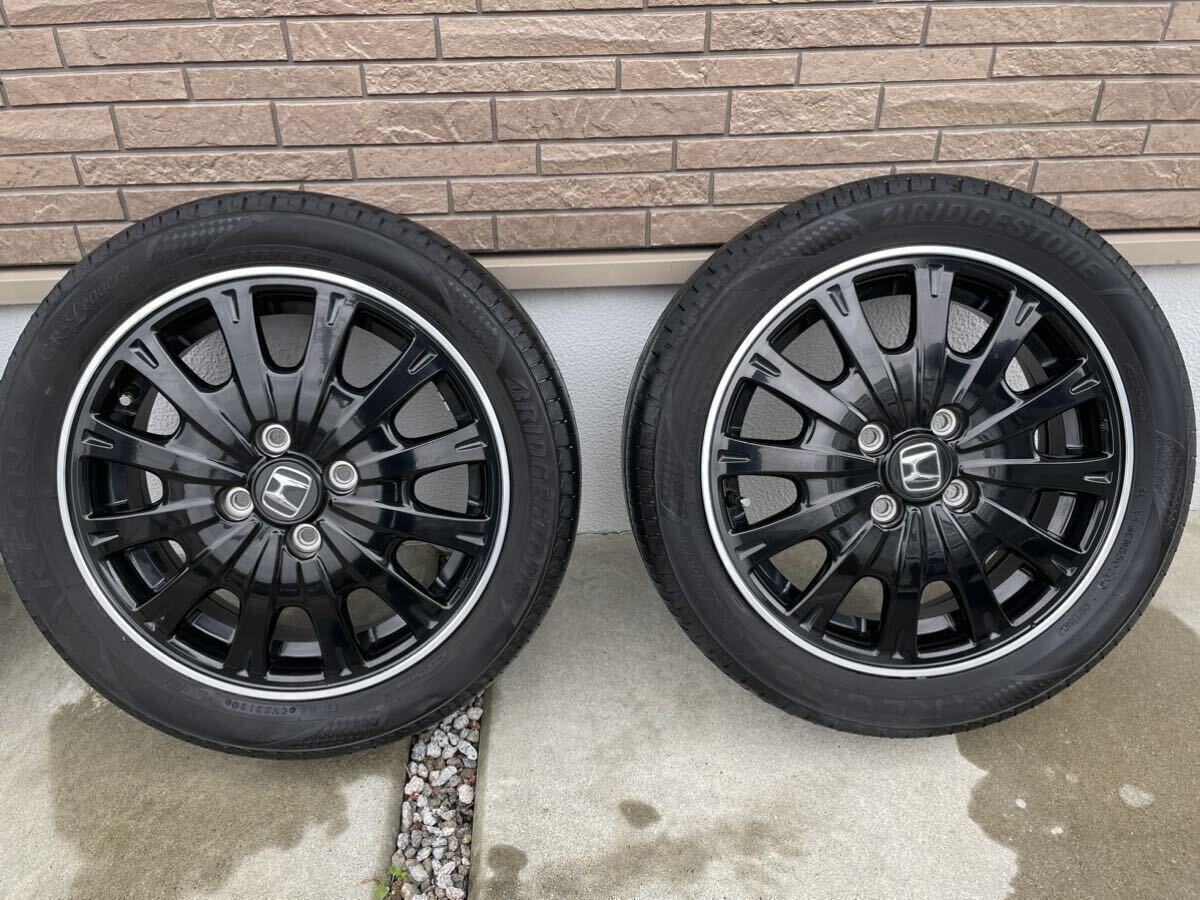 【送料無料165/55R15】ホンダ純正 N-BOXカスタム純正 ブリヂストン　高級タイヤ　レグノ　夏タイヤセット 15×4.5J 100/4H 15インチ_4