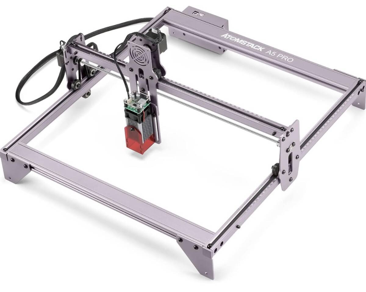 レーザー彫刻機 A5 PRO固定焦点レーザー彫刻切断 (A5 彫刻機+日本語説明書pdf)_1