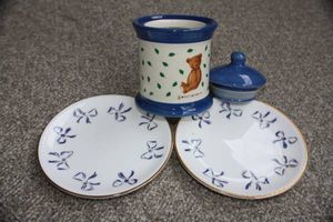 ♪イブ・サン・ローラン　プレート 小皿＋シュガーポット新品 !!_1