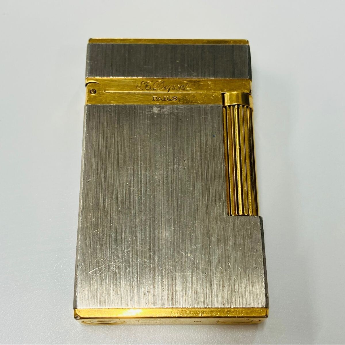Y302-CH3-1248 ▲ S.T.Dupont デュポン ローラー式ガスライター ガスライター 喫煙グッズ 喫煙具 黄ガス シルバー イエロー タバコグッズ_1