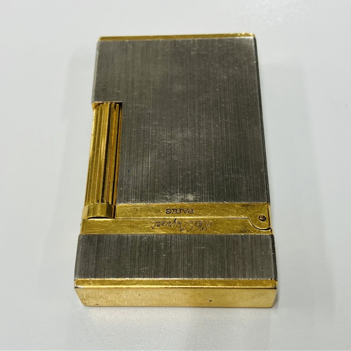 Y302-CH3-1248 ▲ S.T.Dupont デュポン ローラー式ガスライター ガスライター 喫煙グッズ 喫煙具 黄ガス シルバー イエロー タバコグッズ_3