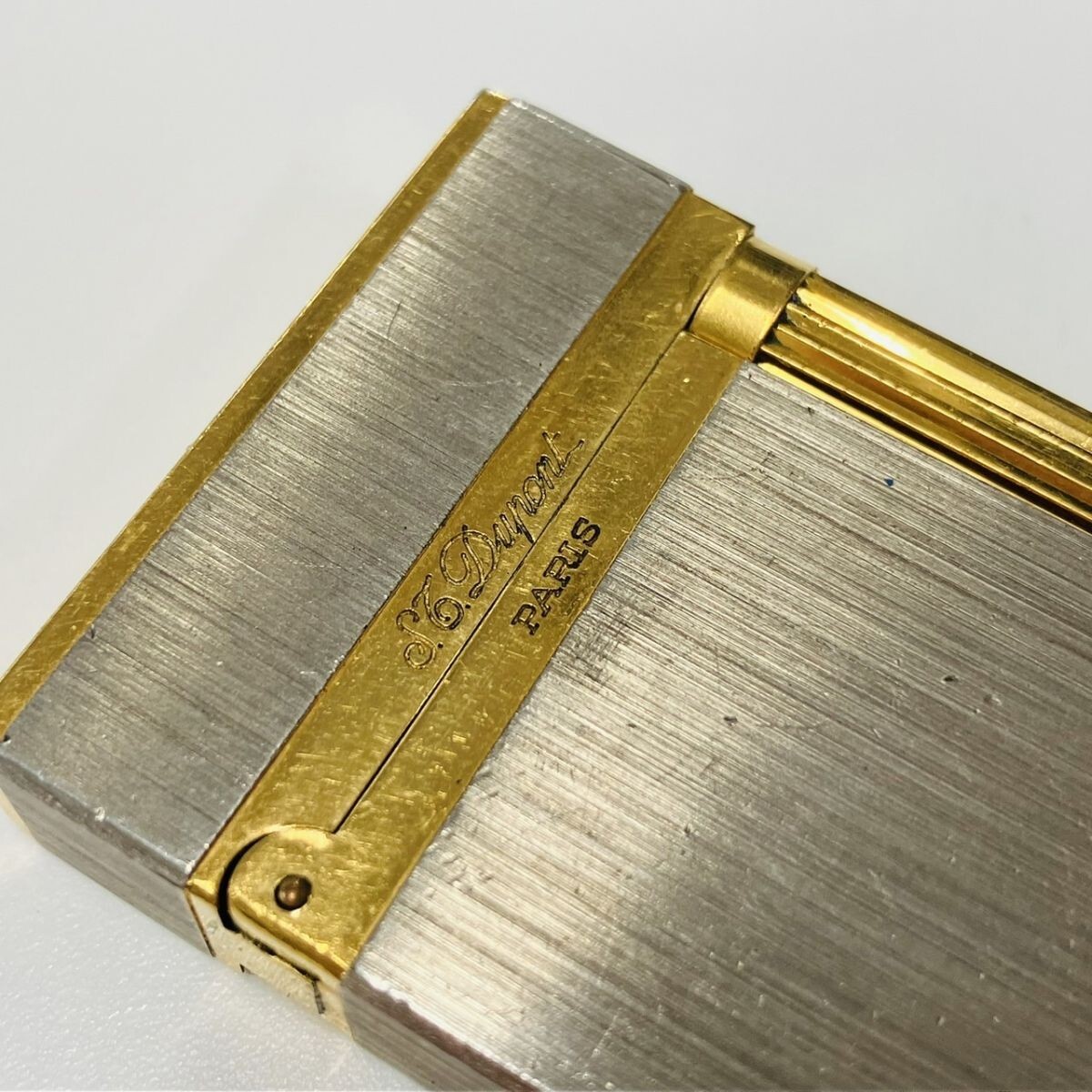 Y302-CH3-1248 ▲ S.T.Dupont デュポン ローラー式ガスライター ガスライター 喫煙グッズ 喫煙具 黄ガス シルバー イエロー タバコグッズ_6