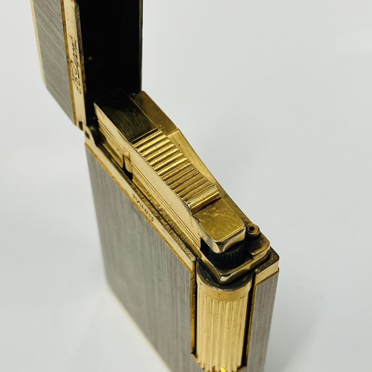 Y302-CH3-1248 ▲ S.T.Dupont デュポン ローラー式ガスライター ガスライター 喫煙グッズ 喫煙具 黄ガス シルバー イエロー タバコグッズ_8
