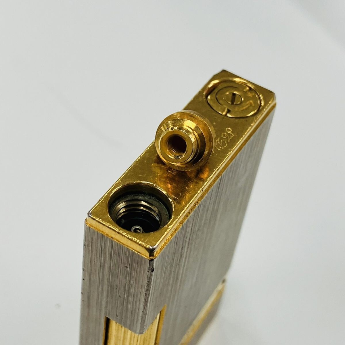 Y302-CH3-1248 ▲ S.T.Dupont デュポン ローラー式ガスライター ガスライター 喫煙グッズ 喫煙具 黄ガス シルバー イエロー タバコグッズ_9