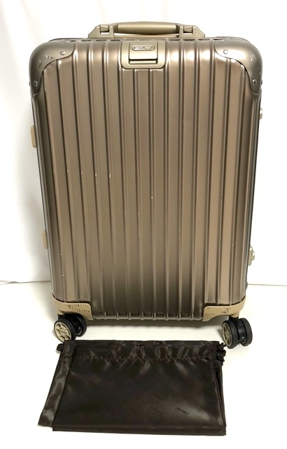 R048 リモワ RIMOWA 保存袋付き スーツケース KOLN キャリーケース 縦