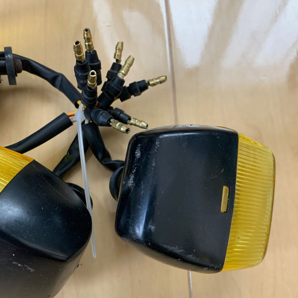 ホンダ HONDA キイロクリアーウインカー4個セット NSR250R カブ NSR50 NSR80 ズーマー モンキー エイプ NS-1、他にも、_4