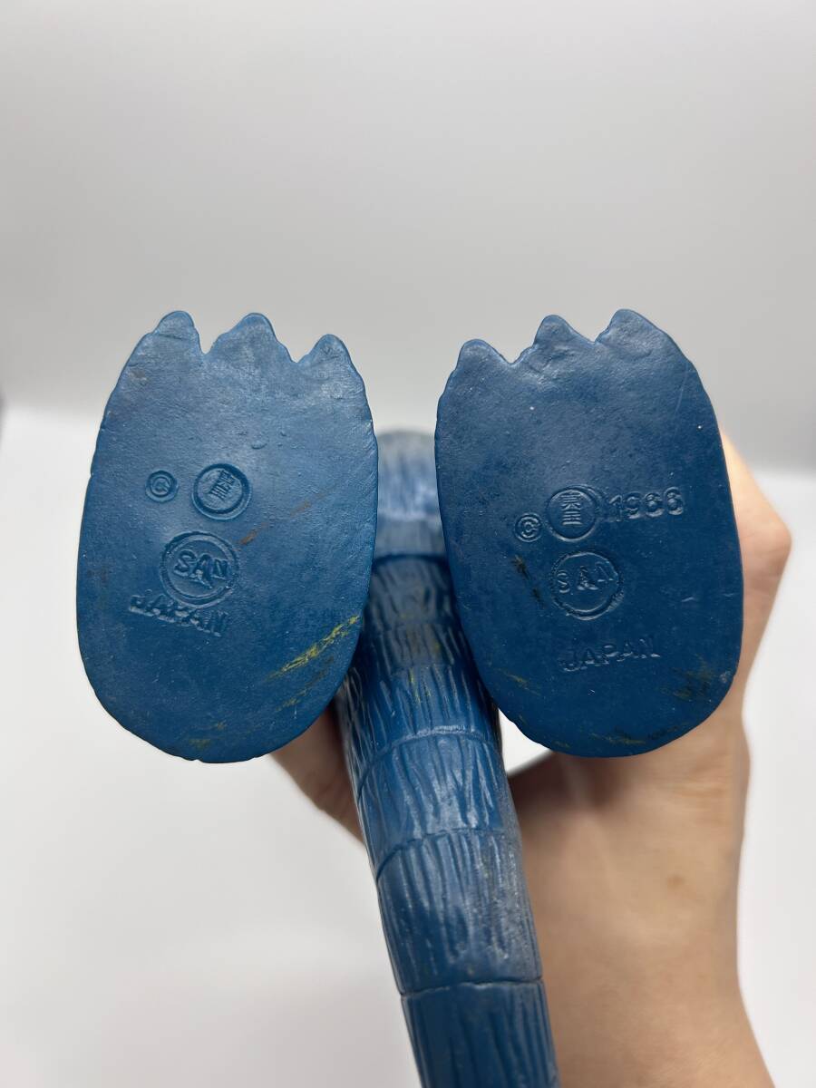 マルサン　ソフビ　ゴジラ　当時物　両足刻印　ブルマァク　東宝 マルサン ゴジラ 当時物 両足刻印 希少 美品 ブルマァク ポピー 東宝