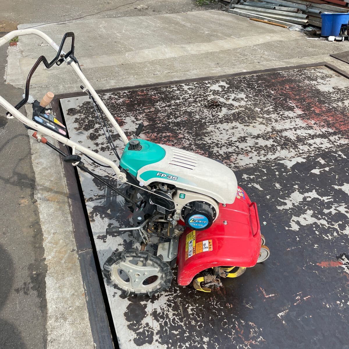 引き取りのみ ヤンマー 管理機 FP35 フロントポチ ガソリン リコイル