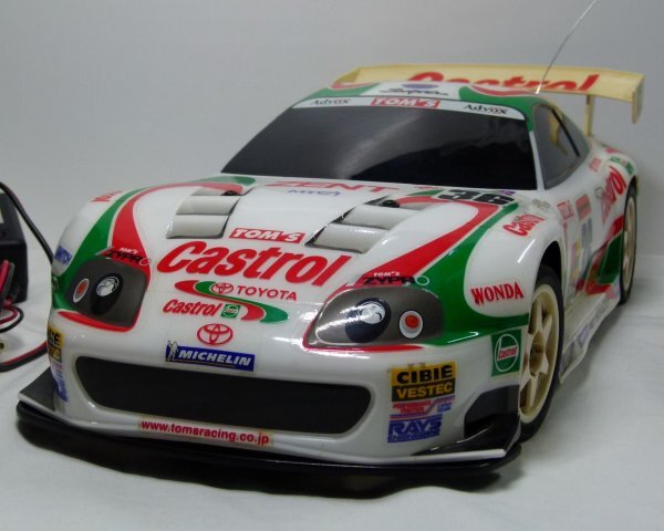 タミヤ スープラ カストロール トムス 1/10 QD 動作確認 タミヤ 1/10ラジコン TL-01 トヨタ カストロールトムススープラ IM