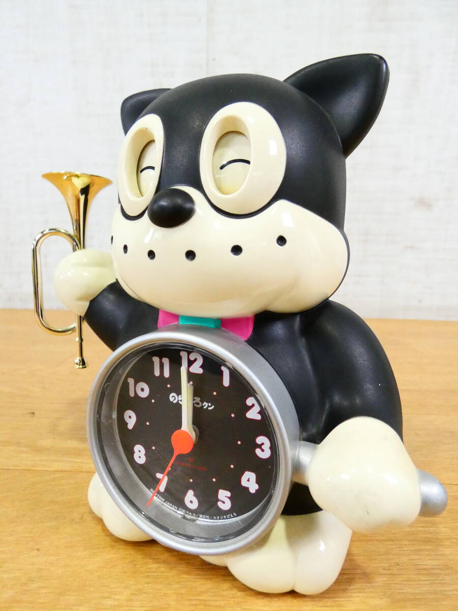 ☆ ジャンク リズム時計工業㈱ キャラクター時計/置き時計 のらくろ
