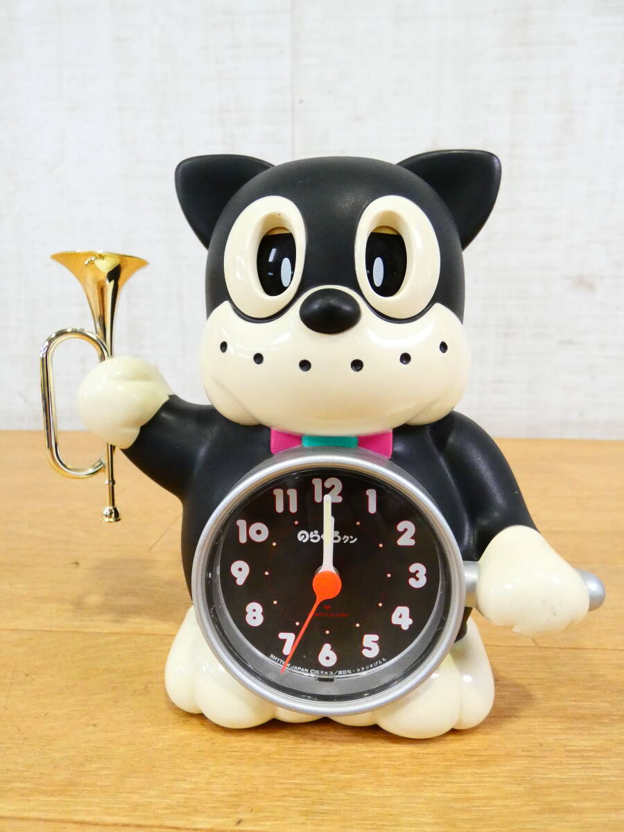 ☆ ジャンク リズム時計工業㈱ キャラクター時計/置き時計 のらくろ