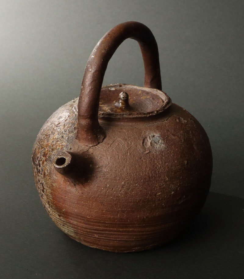 深和】江戸中期◇古備前湯灌（茶道具 茶陶 茶器 湯沸 ボーフラ 保富良