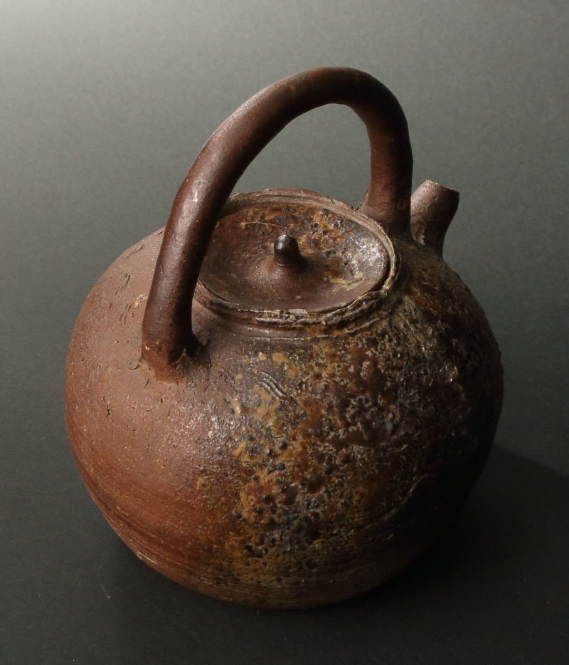 深和】江戸中期◇古備前湯灌（茶道具 茶陶 茶器 湯沸 ボーフラ 保富良