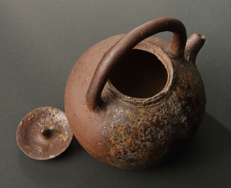 深和】江戸中期◇古備前湯灌（茶道具 茶陶 茶器 湯沸 ボーフラ 保富良