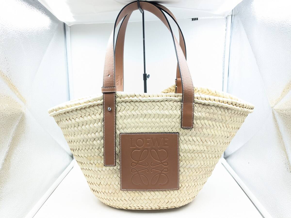 1円～【美品】LOEWE ロエベ バスケット ミディアム バスケットバッグ 
