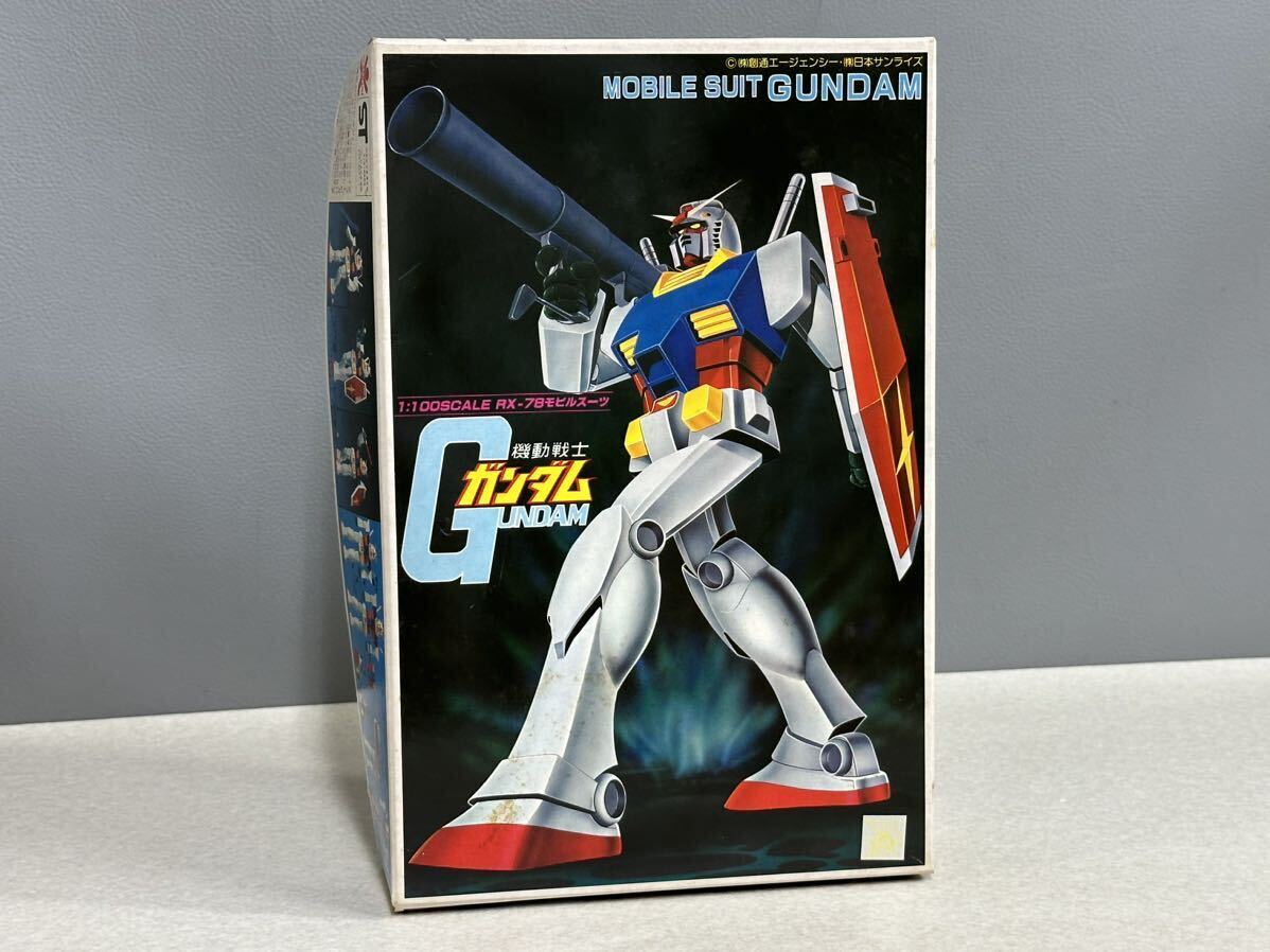 未組立品 旧バンダイ バンザイマーク 機動戦士ガンダム 1/100 RX-78