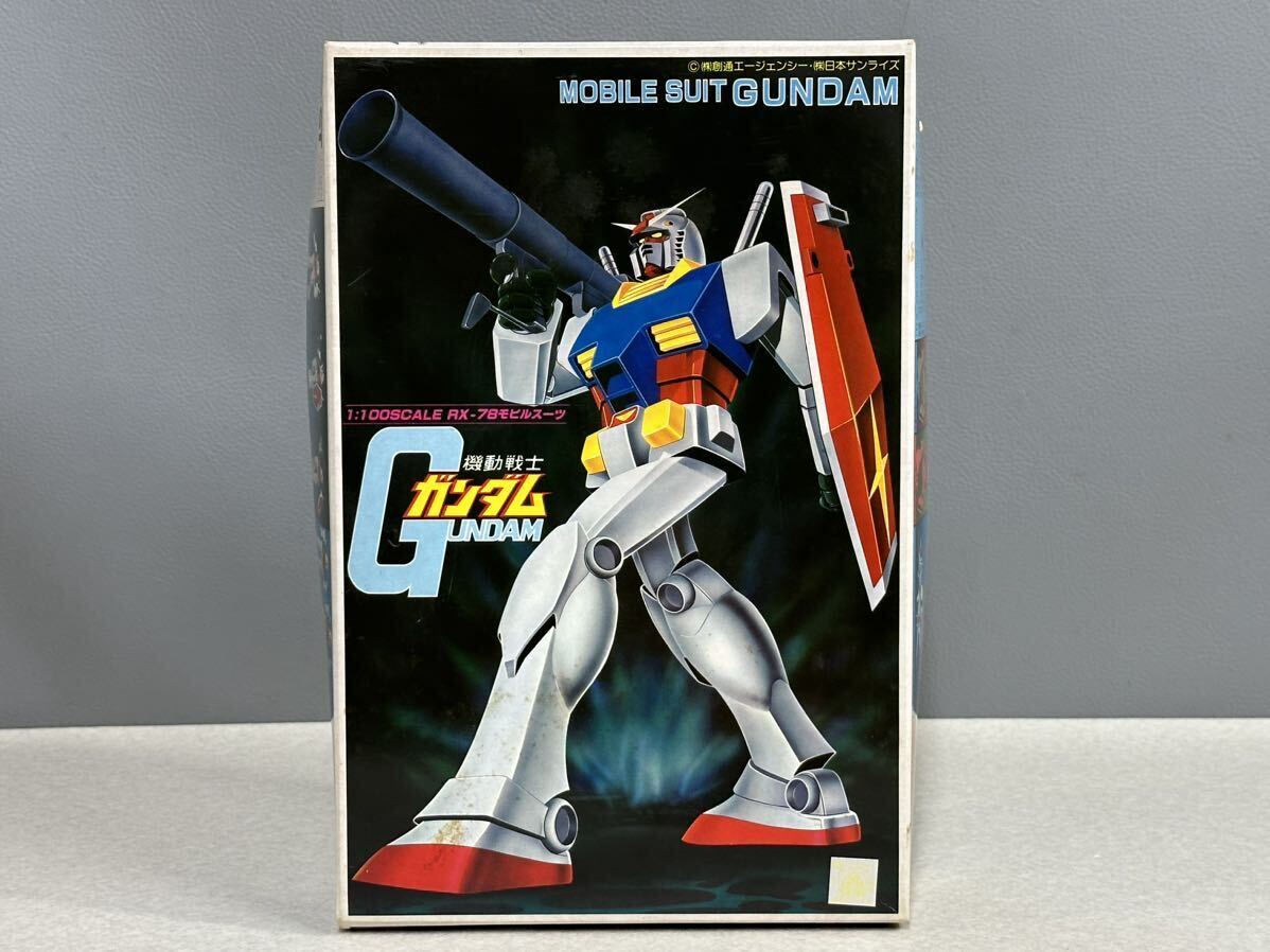 未組立品 旧バンダイ バンザイマーク 機動戦士ガンダム 1/100 RX-78