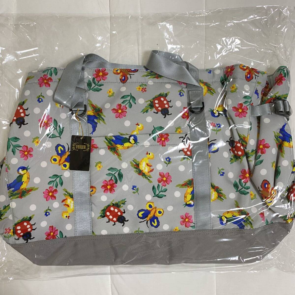 ☆FEILER☆フェイラー☆ハイジドット キャリングケース☆グレー☆未 