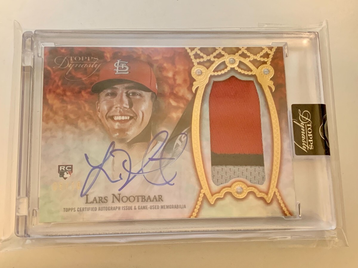 lars nootbaar ヌートバー topps dynasty 2022 RC auto 直筆サイン 10