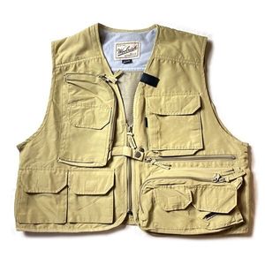 釣り&アウトドアウェア! 90s WOOLRICH ウールリッチ ナイロン フィッシングベスト 多機能