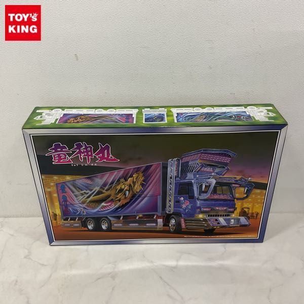 1円〜 アオシマ 1/32 大型デコトラ 竜神丸 ウィングタイプ(プラモデル