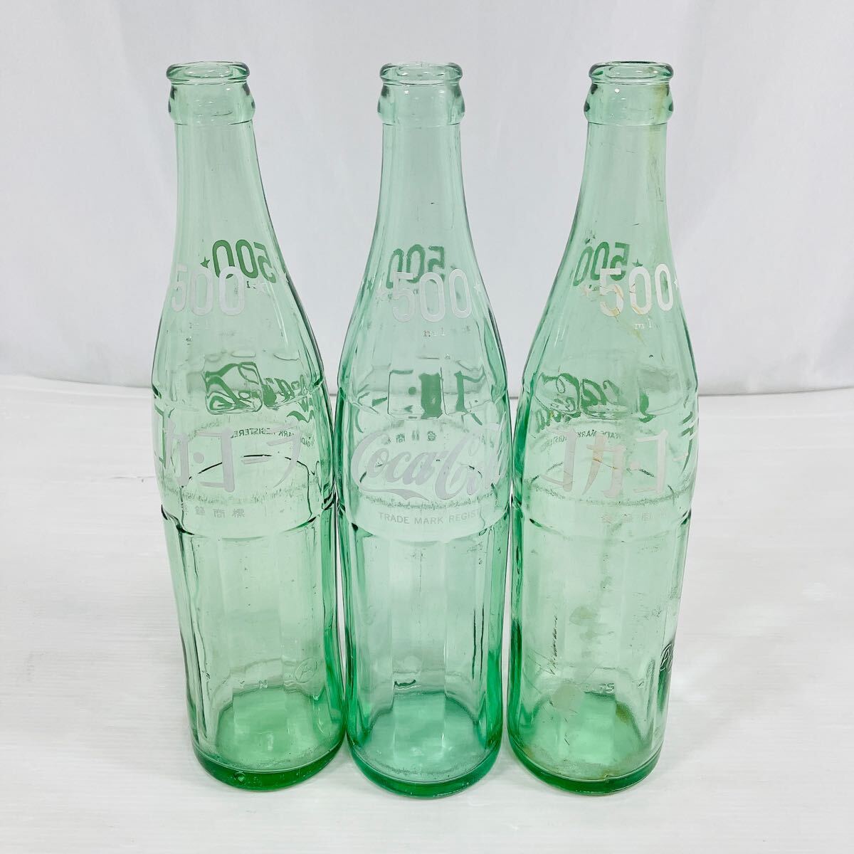 コカ コーラ 空き瓶 空瓶 500ml 3本 Coca-Cola コカコーラ 昭和レトロ