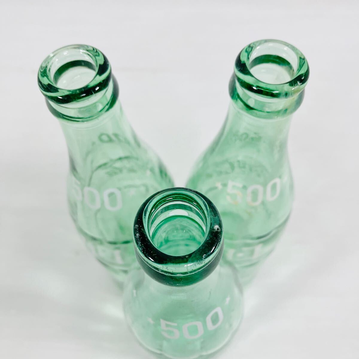 コカ コーラ 空き瓶 空瓶 500ml 3本 Coca-Cola コカコーラ 昭和レトロ