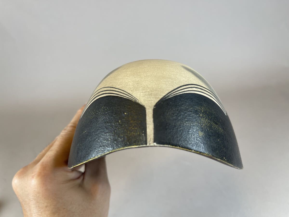 在銘 甚喜 能面 お面 小面 神楽面 狂言面 木彫 狂言 壁掛け 壁掛 面袋 _7