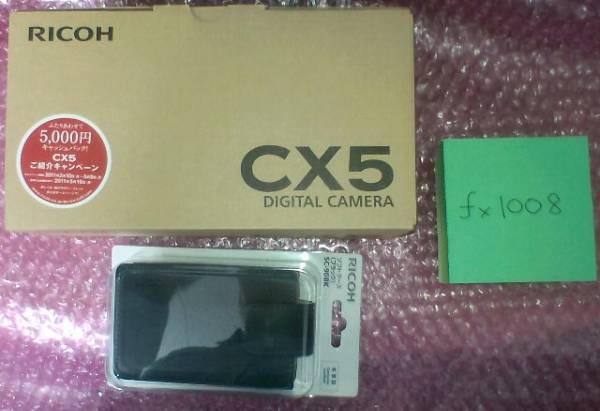 新品■RICOH CX5 黒（リコー CX5 ブラック）ケース付_1