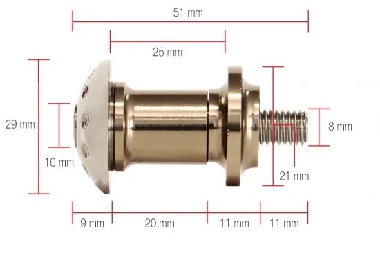 新品未使用　モトコルセ Z900RS/Z900RS CAFE用チタニウム ラゲッジスプールセット　ナイトライド仕様_8