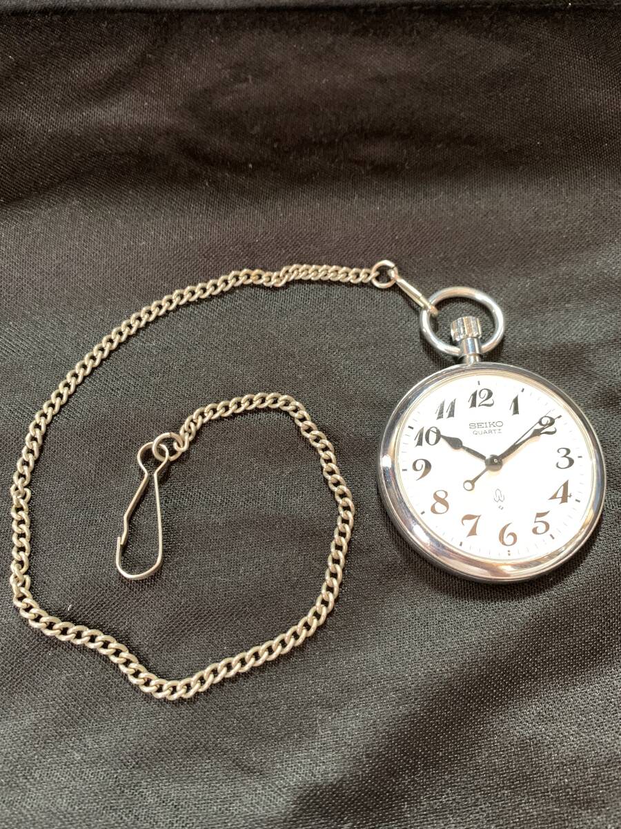 ◆国鉄　懐中時計　SEIKO クォーツ　電池交換済　刻印入【　昭56 ナンバー　仙鉄　】_3