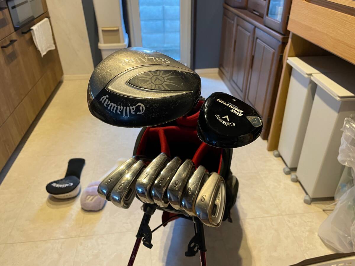 レディースゴルフクラブセット　バッグ：ONOFF　ウッド：キャロウェイ　アイアン：パラディーソ_1