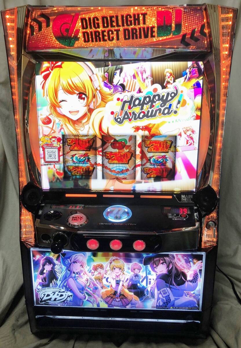 京楽　D4DJ　パチスロ実機 スマスロ D4DJ Pachi-Slot MiX【京楽産業.】（遊技可能アダプター取付