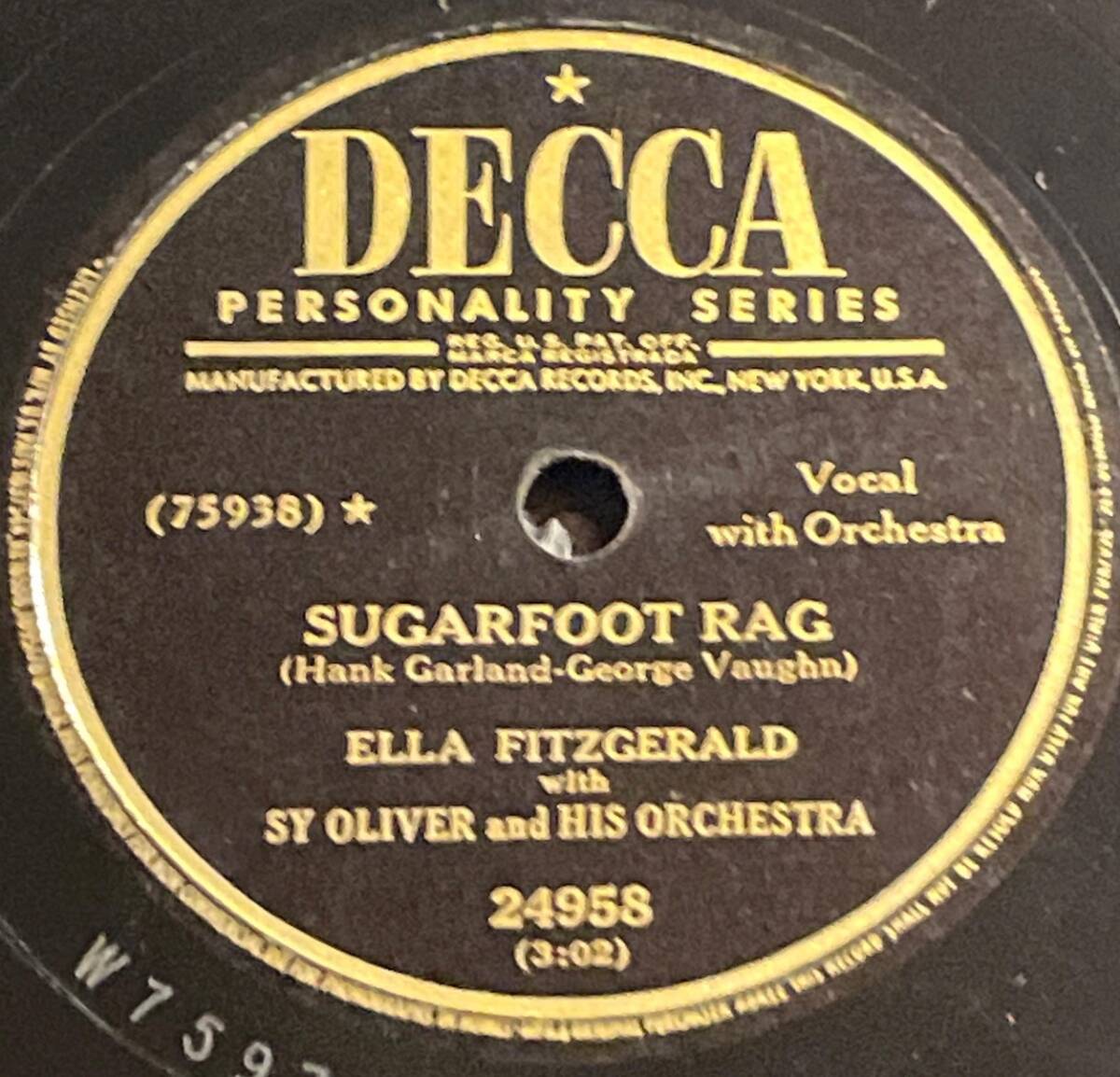 DECCA Records ELLA FITZGERALD with SY OLIVER and HIS ORCHESTRA SOLID AS ...