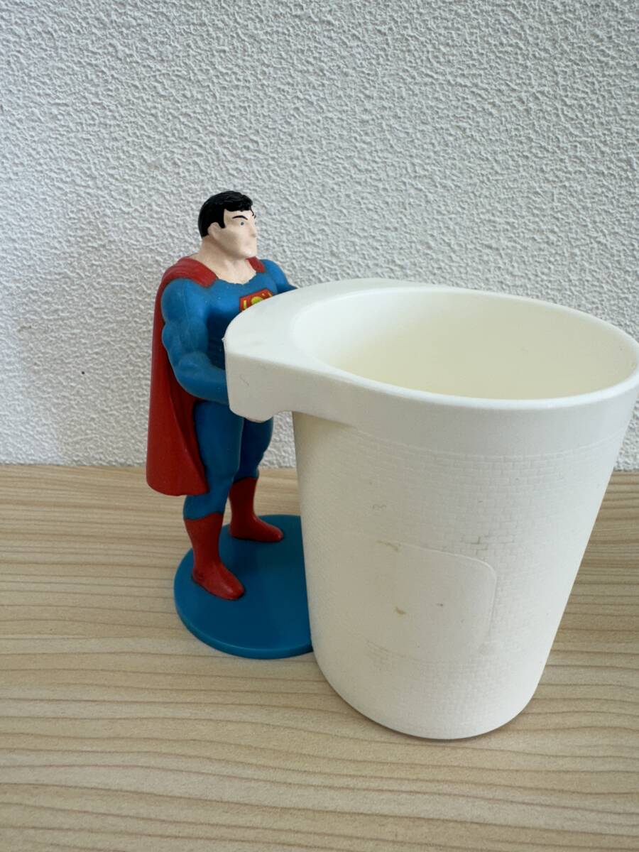 80s バーガーキング スーパーマン プラスチックカップ フィギュア Burger King SUPERMAN plastic cup with Figure_10