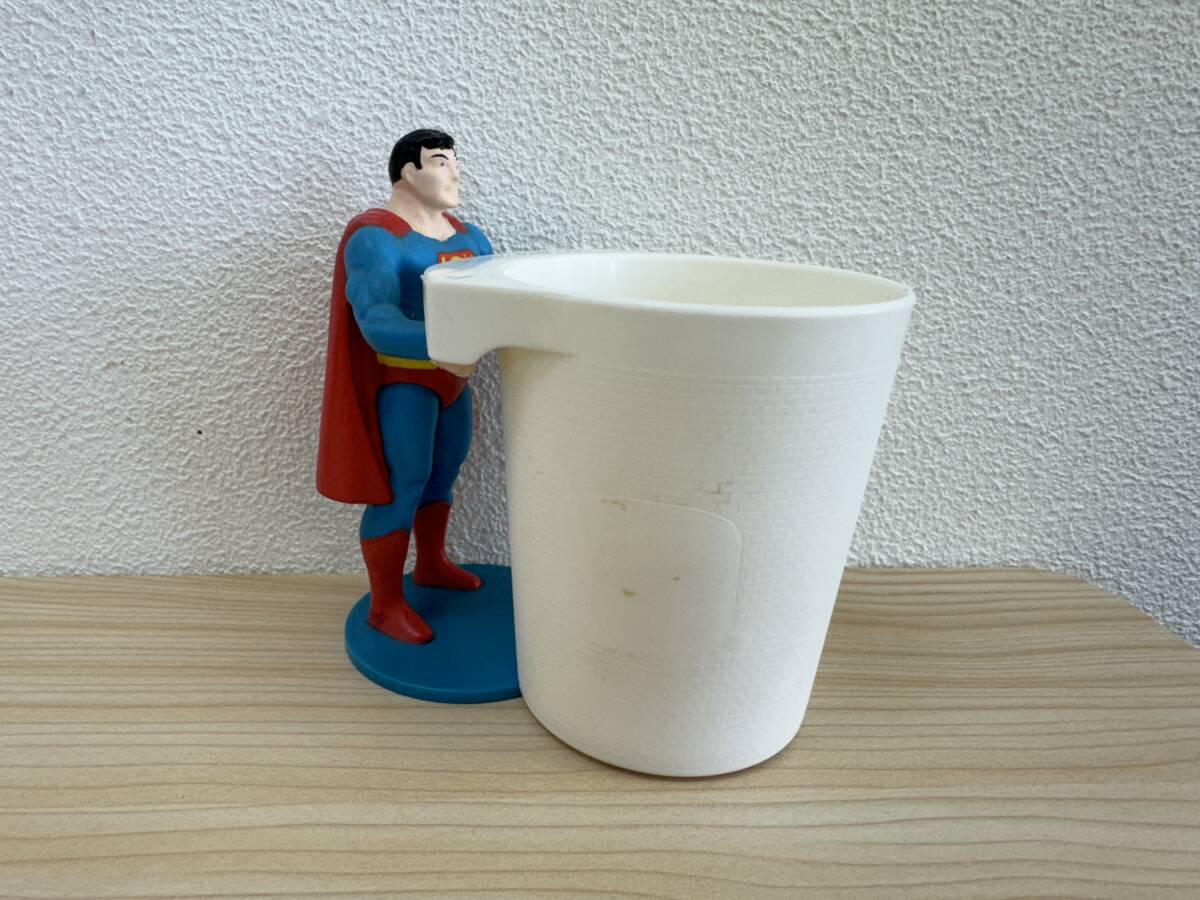 80s バーガーキング スーパーマン プラスチックカップ フィギュア Burger King SUPERMAN plastic cup with Figure_8