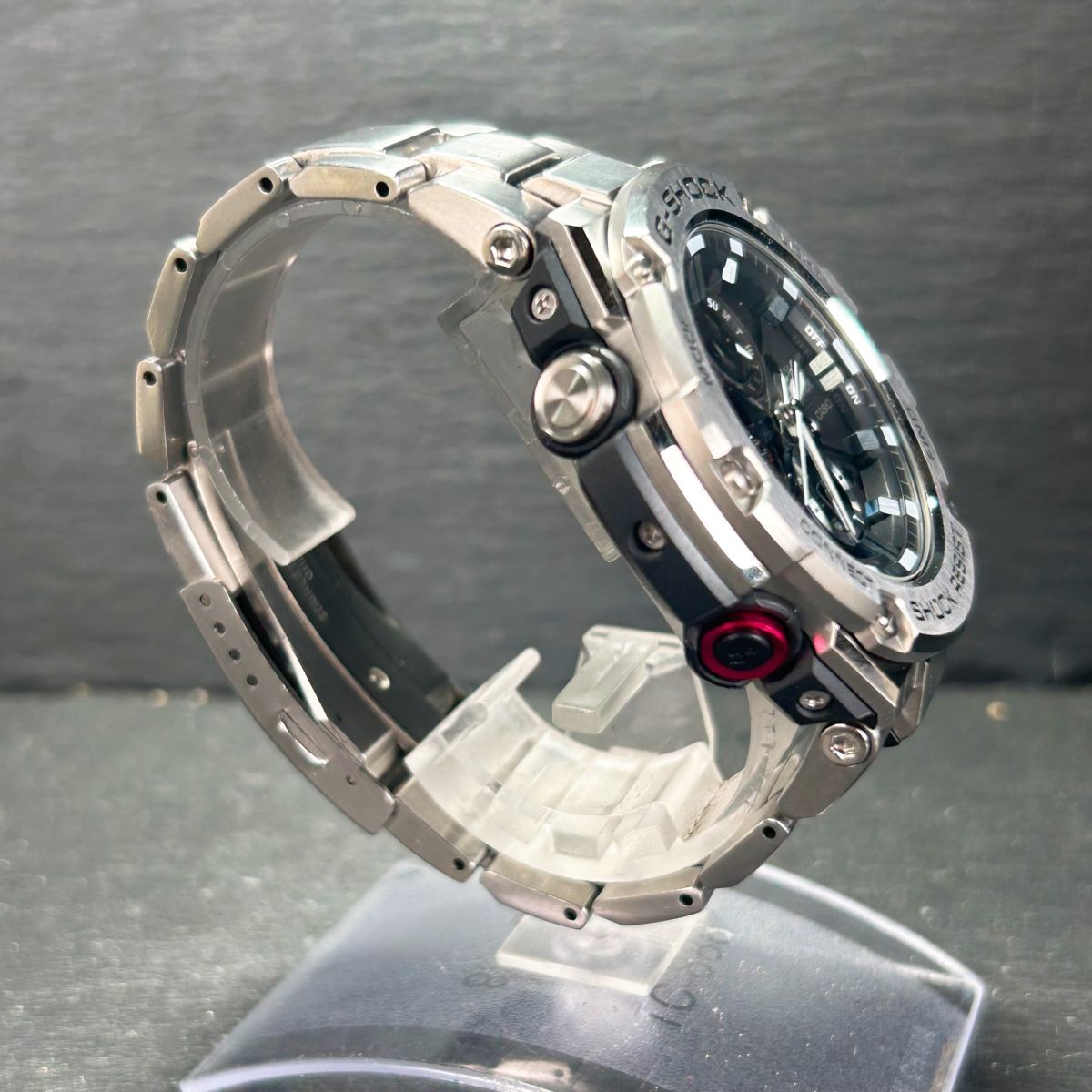 美品 CASIO カシオ G-SHOCK ジーショック G-STEEL GST-B100D-1AJF 腕時計 タフソーラー アナログ メンズ Bluetooth 多機能 動作確認済み_5