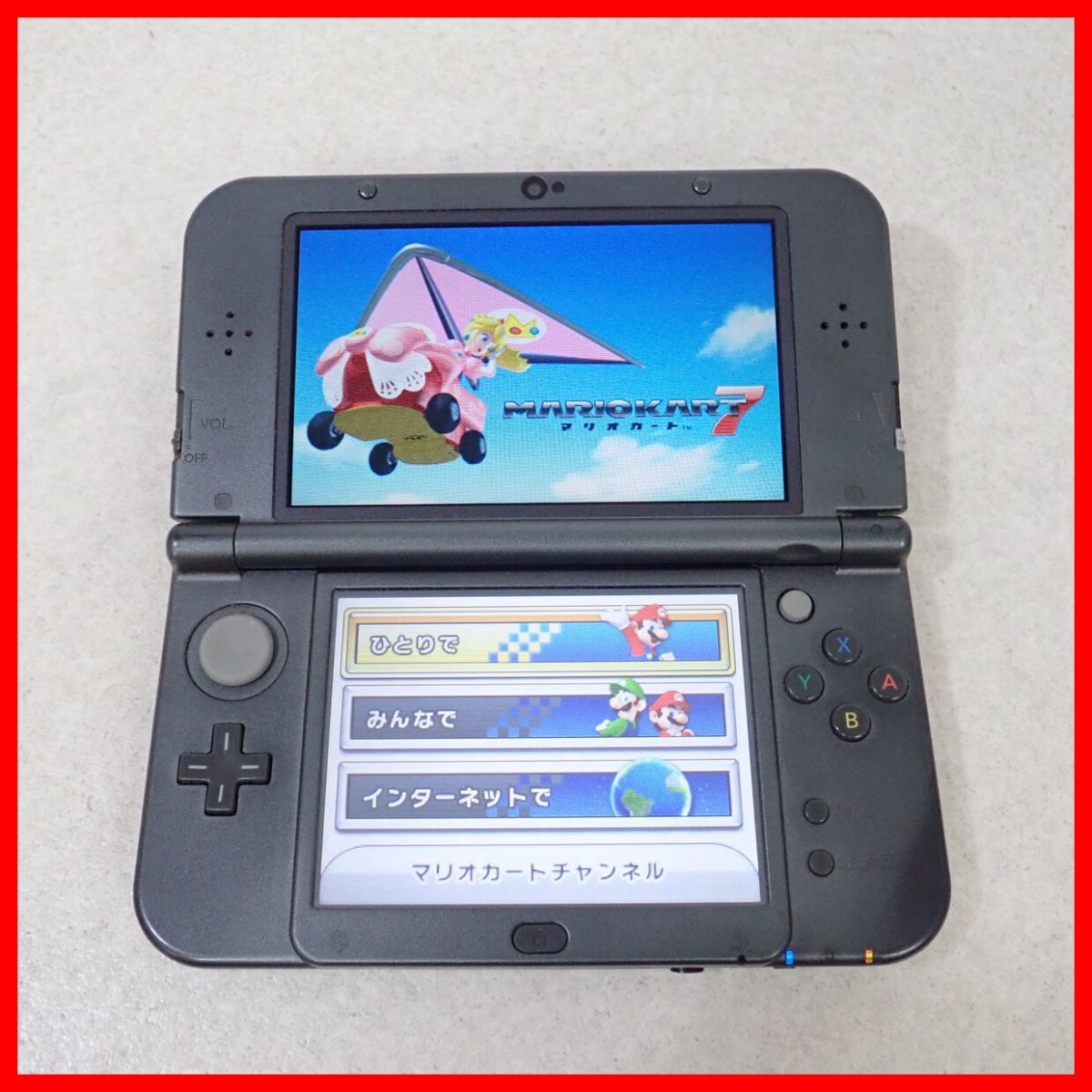 動作品 Newニンテンドー3DSLL 本体 RED-001 メタリックブラック +