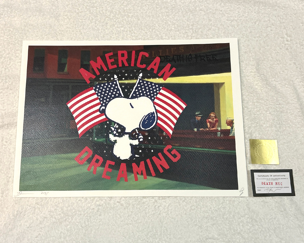 世界限定100枚 DEATH NYC スヌーピー SNOOPY ヴィトン USA アメリカ