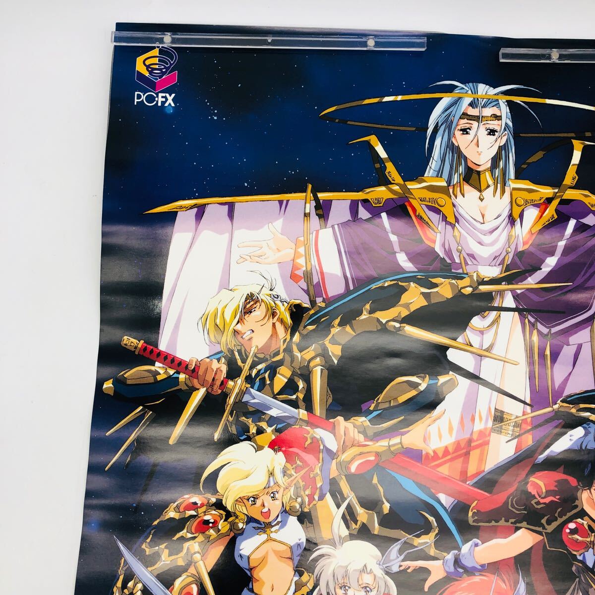 デア ラングリッサーFX ポスター PCFX ◇現状品 当時物 販促品 非売品