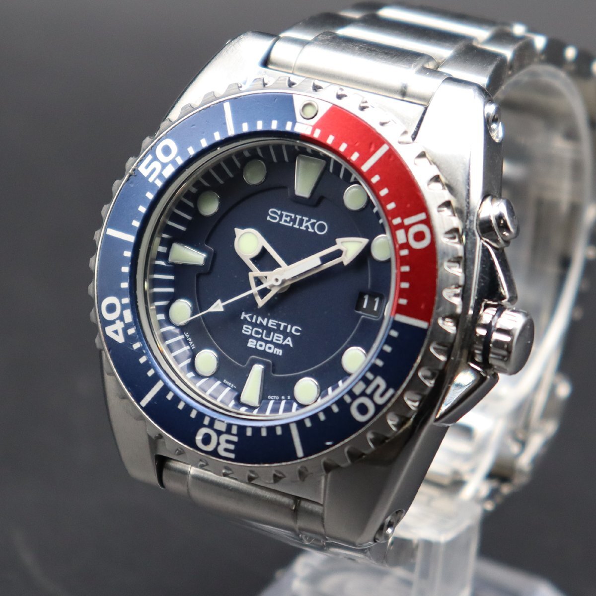 二次電池新品 SEIKO KINETIC セイコー キネティック スキューバ 200m