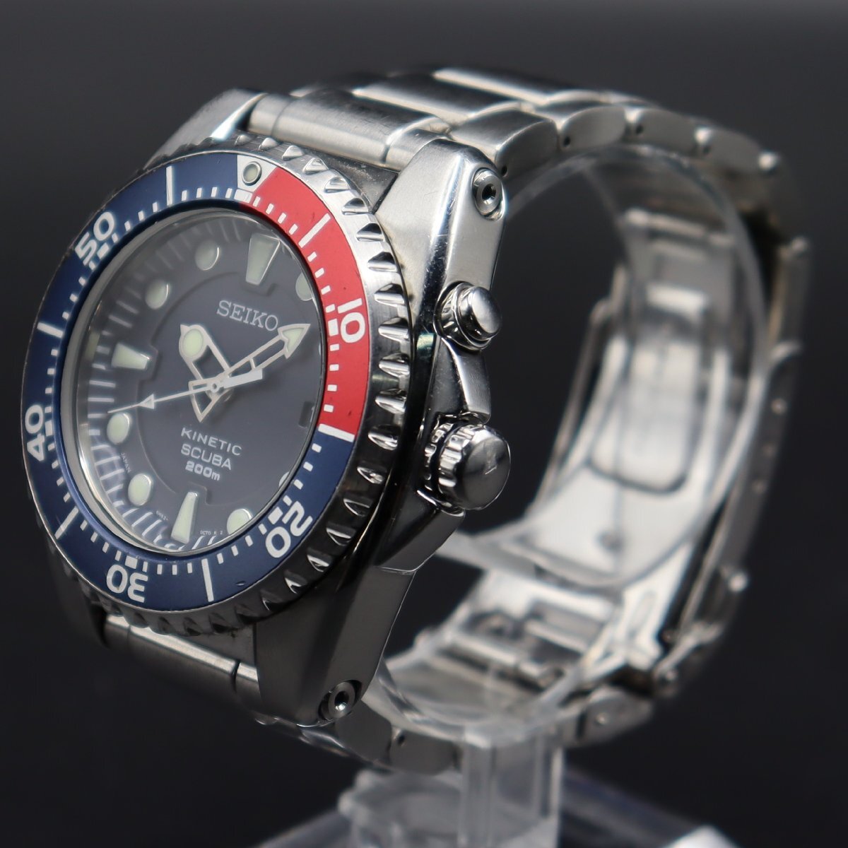 二次電池新品 SEIKO KINETIC セイコー キネティック スキューバ 200m