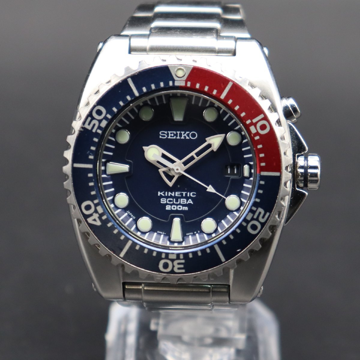 二次電池新品 SEIKO KINETIC セイコー キネティック スキューバ 200m