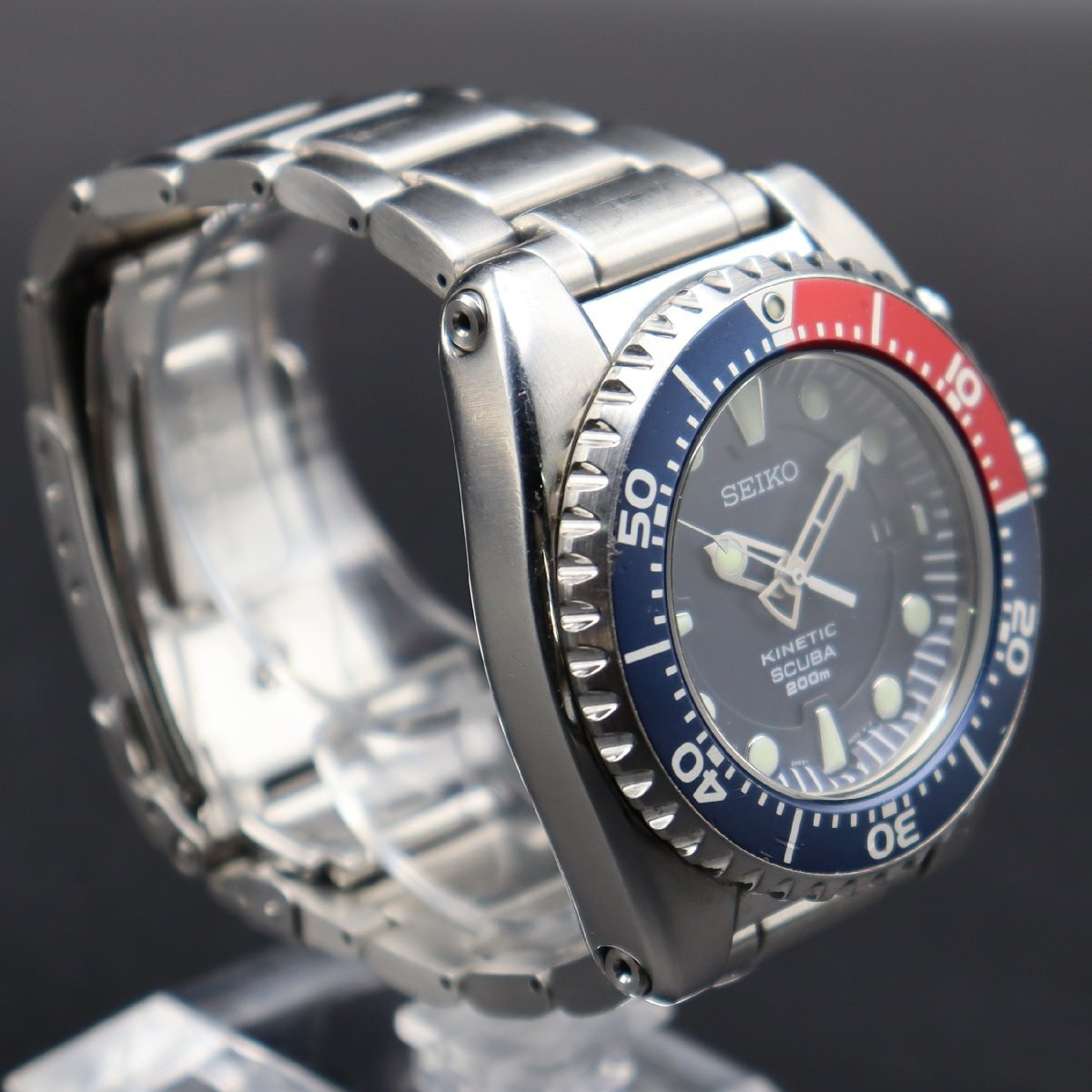 二次電池新品 SEIKO KINETIC セイコー キネティック スキューバ 200m