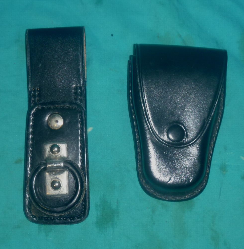 映画・ドラマ撮影用　日本国　警察官　旧型制服用ベルト・警棒吊・手錠入・捕縛補助紐　4点一括_2