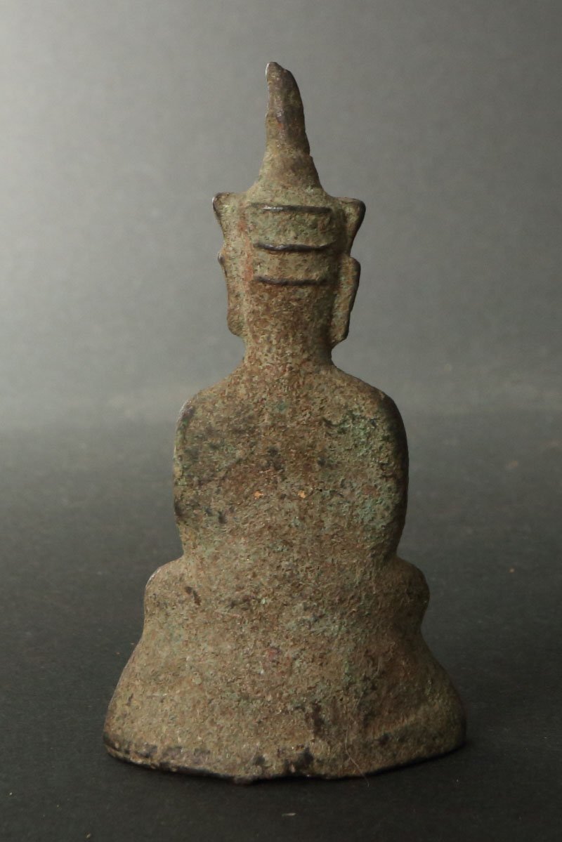 深和】17世紀～18世紀、アユタヤ王朝◇宝冠仏坐像（仏教美術 東洋古