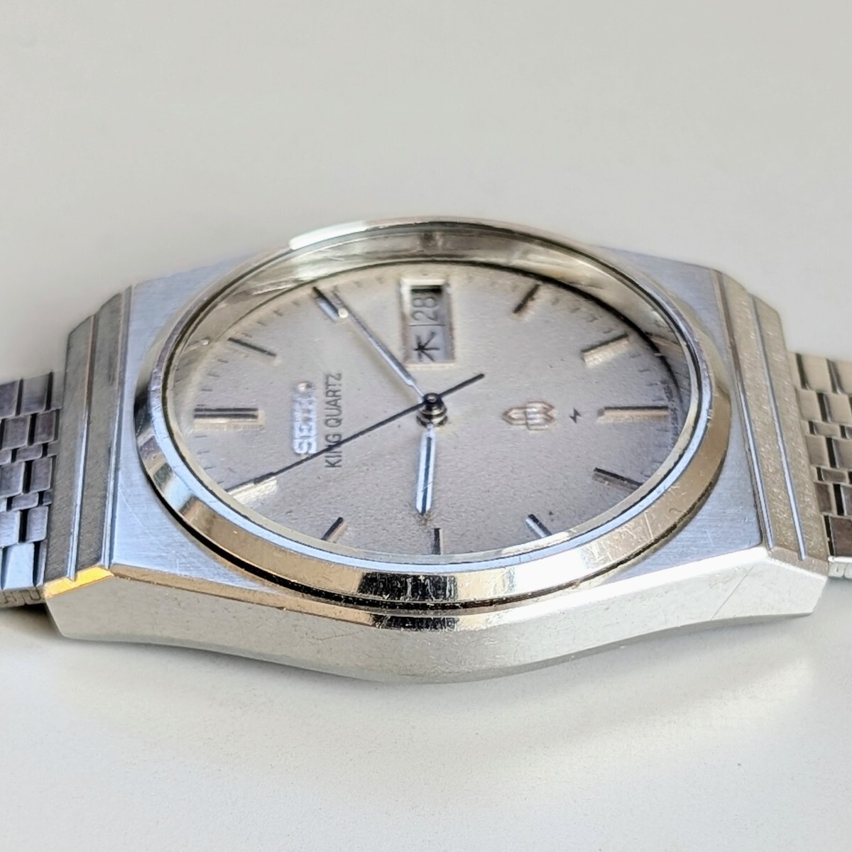 SEIKO 5856-7000 SEIKO KING QUARTZ セイコーキングクオーツ シルバー